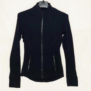 Lululemon Athletica Zip Up Jacket All Black Size 6
